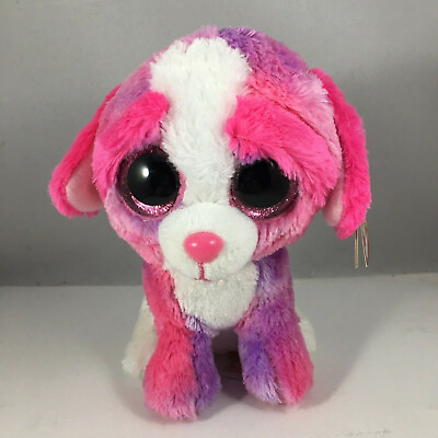 #ad Ty Beanie Boo SHERBET the Multicolor Dog 6 Inch NEW MINT with MINT TAGS