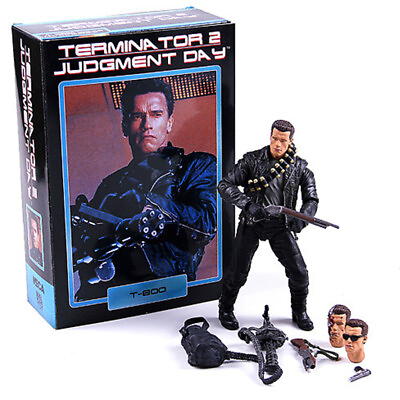 #ad 🔥NECA Terminator 2 Judgment Day T 800 Robot Arnold Schwarzenegger Action Figure