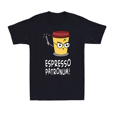 #ad Espresso Patronum Coffee Lovers Magic Funny Gift Novelty Men#x27;s Cotton T Shirt