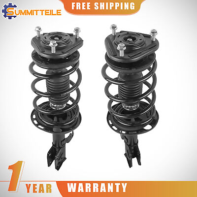 #ad Pair Front Complete Struts amp; Coil Spring Assembly For 2014 2019 Toyota Corolla