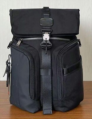 #ad TUMI Logistic ALPHA BRAVO Backpack Black Leather products Outlet