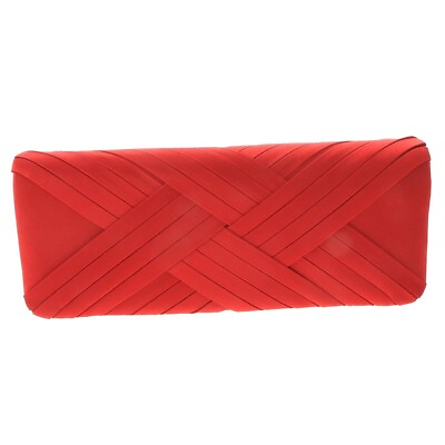 #ad Fashion Satin Evening Clutch Bag WYQ038 RED