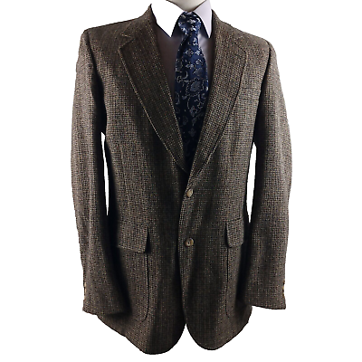 #ad LTD Clothes 40L 2 Button Multicolor Tweed Blazer Sport Coat