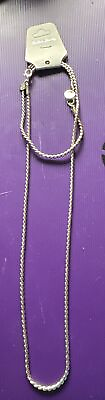 #ad Sterling Silver 925 Necklace And Bracelet Set