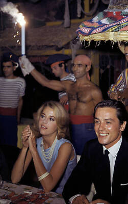 #ad Jane Fonda And Alain Delon On The French Riviera. In 1963 on the Old Photo 4
