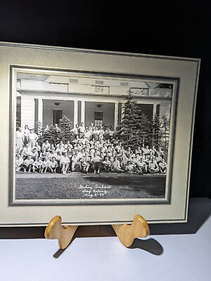 #ad 1950 VINTAGE PHOTOGRAPH STERLING AMHERST DAIRY ANNUAL STAG OUTING C BOARD FRAME