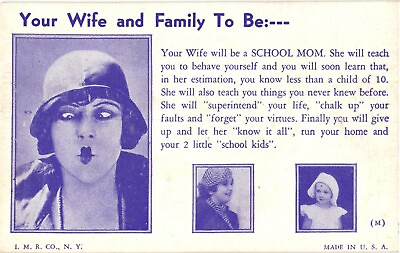 #ad Your Wife And Family To Be: A School Mom Your 2 School Kids Postcard
