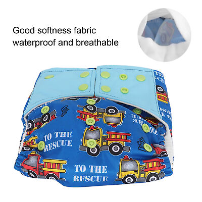 #ad Cartoon Pattern Infant Nappy Diaper Washable Reusable LeakageProof Baby Diaper