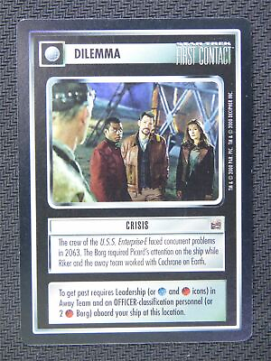 #ad Dilemma Crisis Star Trek CCG First Contact #56V