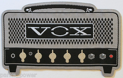 #ad Vox Amplifier Woven Patch. Iron On Amp Bands Instruments Rock and Roll