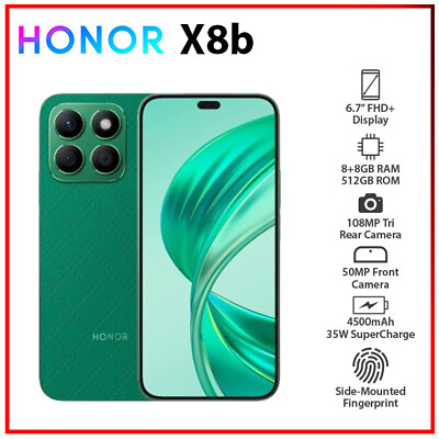 #ad Newamp;Unlocked HONOR X8B 16 88 GB512GB GREEN Dual SIM Android Cell Phone