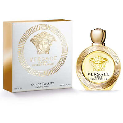 #ad VERSACE EROS POUR FEMME 3.3 3.4 oz edt Perfume New in Box