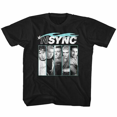 #ad NSYNC Blue Flame Black Toddler T Shirt