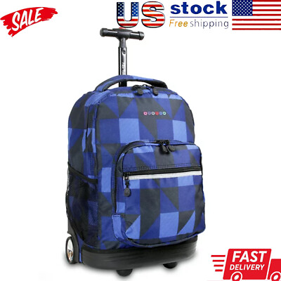 #ad Unisex Sunrise 18quot; Rolling Backpack School Travel Bag Portable