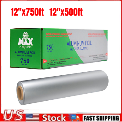 #ad Commercial Heavy Duty Aluminum Foil Roll 12quot; x 500ft 12quot; x 750ft Storing Cook