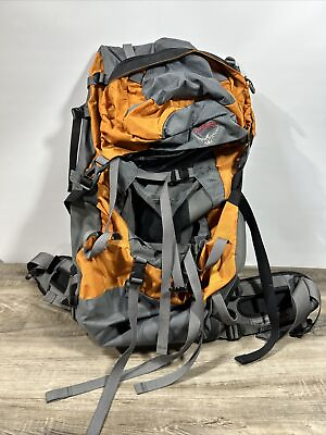 #ad Osprey Aether 60 AG Medium Ultralight Backpack Orange Excellent Used Once