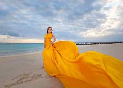 #ad Long Flying Dress Flying Dress for Photoshoot Long Train Dress