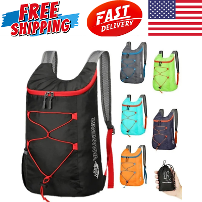 #ad 20L Men Women Travel Backpack Rucksack Camping Laptop Hiking School Book Bag USA