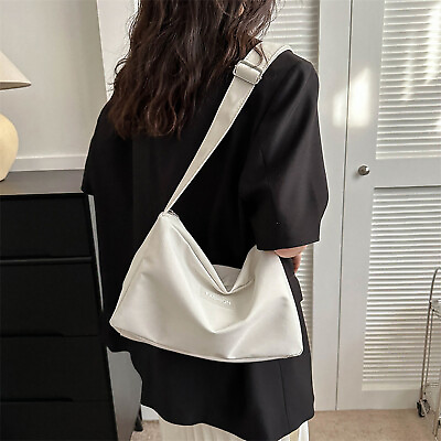 #ad 1Pc Minimalism Messenger Bag Oxford Cloth Bag Single Shoulder Bag For Women
