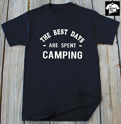 #ad Mens Camping T shirt Funny Camping Summer Adventure Camper Gift Tee