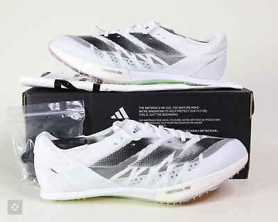 #ad NEW Adidas Adizero Prime SP2 White Athletic Track Spikes IE5485 Men#x27;s Size 6 8