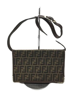 #ad FENDI shoulder bag canvas Brown total pattern Used
