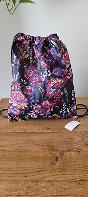 #ad Vera Bradley Women#x27;s Lighten Up Drawstring Backpack Bag Tote Gift NWT