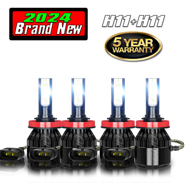 #ad Combo LED Headlight Bulbs for Impala 2006 2013 High amp; Low Beam White 4pcs