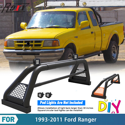 #ad Universal Pickup Roll Sport Bar Chase Rack Bed Bar For 1993 2011 Ford Ranger