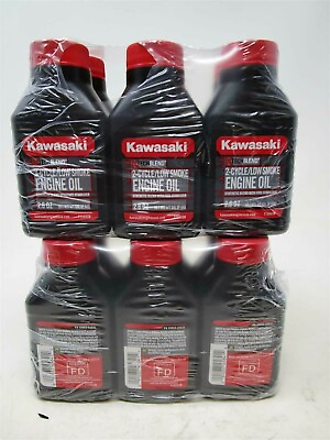 #ad 12 Genuine Kawasaki 99969 6082C 2 Cycle Engine Bottle 2.8 OZ 1 Per Gallon Oil