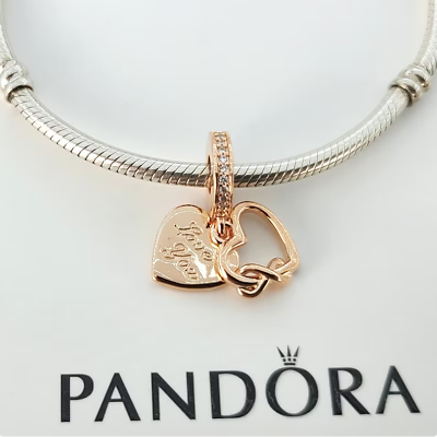 #ad Authentic Love You Infinity Heart Pandora Charm