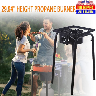 #ad Propane Burner Single Propane Burner Gas Cooker Outdoor Stove 18000 BTU Power