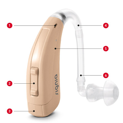 #ad 2xSignia Fast P Behind The Ear Digital Hearing Aids BTE Pair 2023 Model