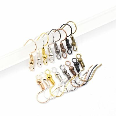 #ad 100pcs lot Findings Earrings Hooks Fittings Jewelry Making Supplies