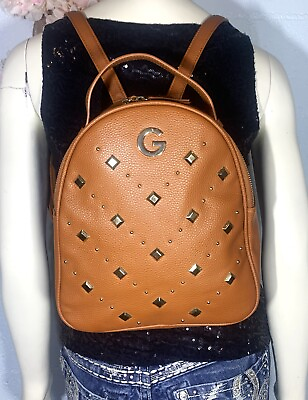 #ad Guess Women’s Studded Tan Back Pack Purse