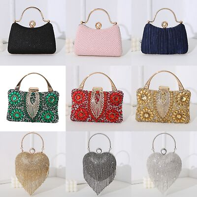 #ad Crystal Clutch Purses for Women Rhinestone Evening Bags Party Cocktail Christmas
