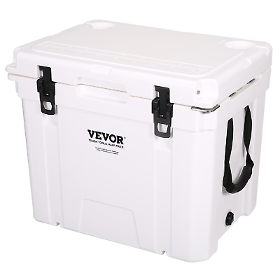 #ad VEVOR Hard Cooler Insulated Portable Cooler 45 Quart 45 Can Capacity Ice Chest
