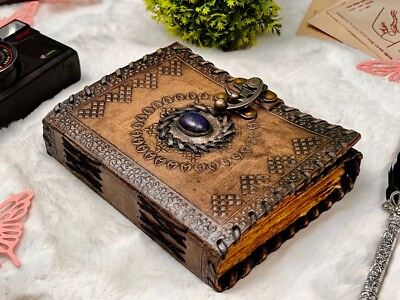 #ad celtic stone vintage leather journal gifts for men and women