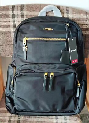#ad TUMI Voyageur Backpack Carson Black Nylon amp; Leather Ladies#x27; Bag