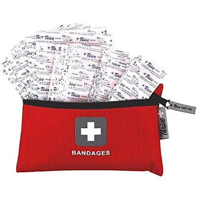#ad Adhesive Bandages Pack of 305 Fabric with Storage Bag Tough and Flexible