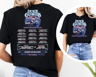 #ad Luke Combs 2024 Tour Growing Up and Getting Old Shirt Luke Combs Merch