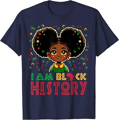#ad I Am Black History Girls Black History Month Gift Unisex T Shirt