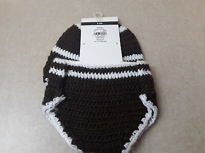 #ad Hand Crocheted Football Hat And Diaper Cover 0 9 Months