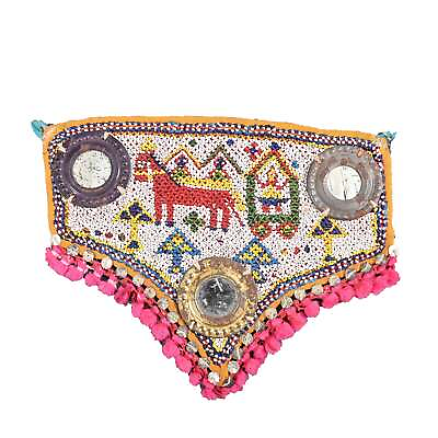 #ad Indian hand embroidery gujrati textile wall hanging wall decor gift piece