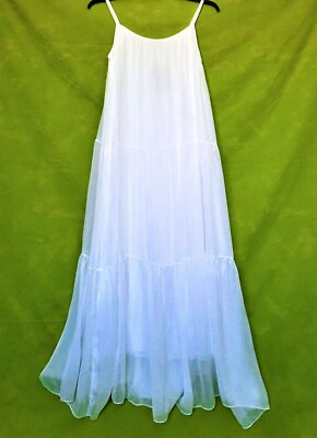 #ad Bellambra ITALY Dress long size M white women NWT silk sundress mother#x27;s day gif