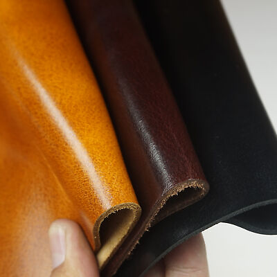 USA Grain Leather Pieces Premium Genuine Cowhide Square Leathercraft 5 6 OZ $31.08