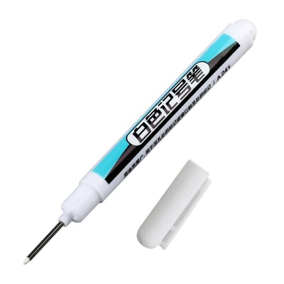 #ad 4 Pcs White Paint Marker Pen Waterproof Marker Pens Permanent Markers for Metal