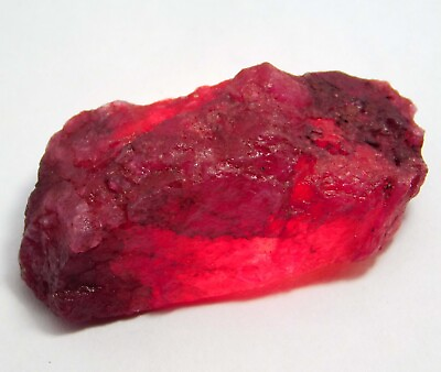 #ad 86.55 Cts Natural Earth Mined Red Ruby Rough Loose Gemstone