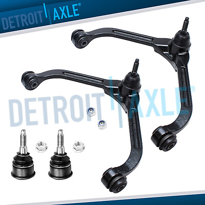 #ad 4pc Front Upper Control Arms Lower Ball Joints for 2002 2003 2004 Jeep Liberty