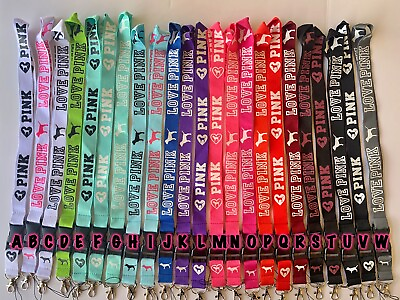 #ad USA Victoria#x27;s Secret Love Pink Lanyard Keychain 23 Colors 1 3 DAY FREE SHIPPING